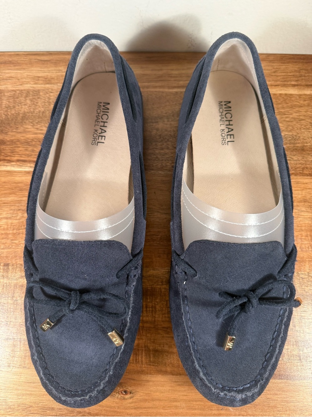 Michael Kors Dark Blue Suede Juliette Loafers Size 10
